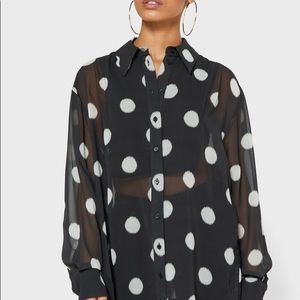 Oversized Printed Shirt